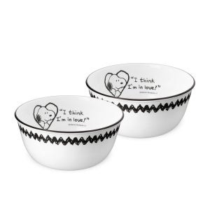 코렐 스누피앤찰리에디션 면기소 2P / 그릇추천 결혼선물 이사 집들이 신혼부부 캐릭터접시 키덜트 식기