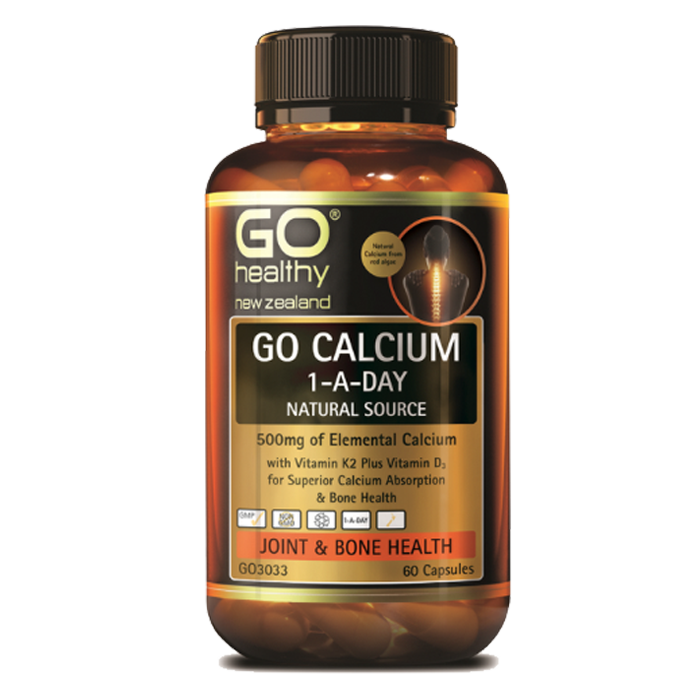 <b>고헬씨</b> 칼슘 하루1알 60정 뼈건강/뉴질랜드 직구 Go Healthy Calcium