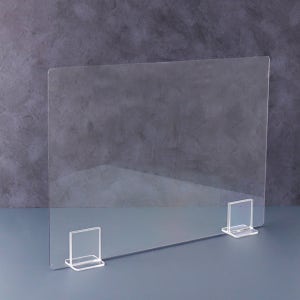 투명 PC 책상 코로나 가림막 이동식 칸막이 학원 학교 식당 차단막 받침대 포함