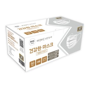 착한 숨 일회용 덴탈 마스크 100매 개별포장 대형 화이트