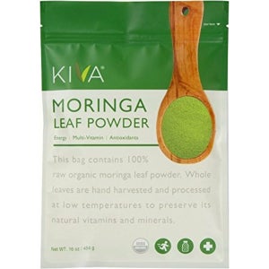 Kiva 키바 모링가잎 파우더 16oz(454g) 1팩 Moringa Leaf Powder