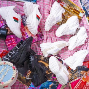 엘가니 발편한 여성 키높이 운동화 굽높은 어글리슈즈