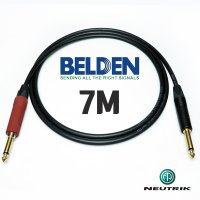 벨덴 BELDEN 9778 55(TS) 사일런트잭 + 55(TS) 뉴트릭 골드 기타 케이블 7M