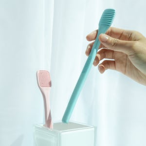 노멀라이프 혀클리너 백태제거 혀로보는건강 입냄새제거 텅브러쉬 베이직 민트 + 핑크