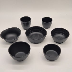 업소용 검정토기 멜라민그릇 / 공기 대접 후식볼 물컵