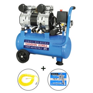 한신 현장용 오일없는 4마력 콤프레샤 HST-4015급 (건호수포함)
