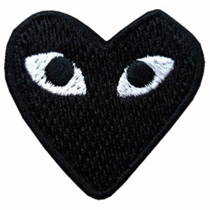 와펜 B393 - 블랙 하트 마크 패치 와펜