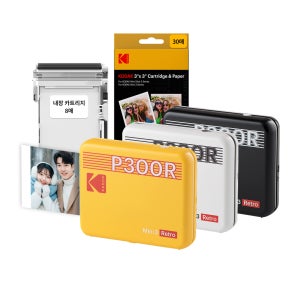 코닥 포토프린터 사진인화기 미니 3 레트로 + 카트리지 38매 번들 P300R