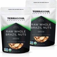 Terrasoul Superfoods 유기농 브라질너트 16oz(454g) 2팩 Organic Brazil Nuts