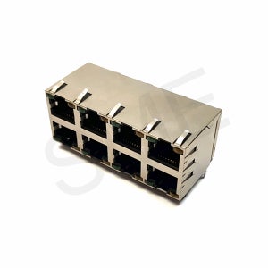 FX-W-009 RJ45 LED GY 2X4 네트워크 모듈러잭 멀티포트커넥터 앵글타입