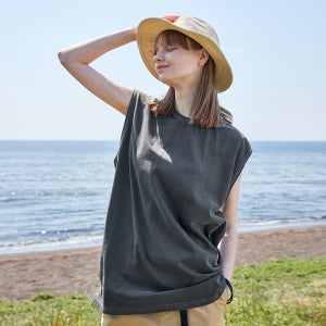 플루크 new 피그먼트 슬리브리스 나시티셔츠 FSL101 / 4color w