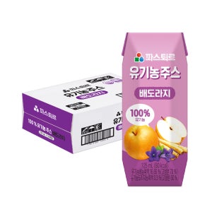 파스퇴르 유기농주스 배도라지 125ml, 24개