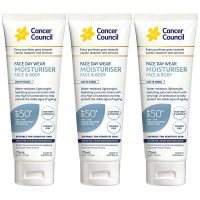 캔서카운슬 페이스 바디 매트 인비저블 방수 모이스처라이저 SPF50+ 75ml 3개