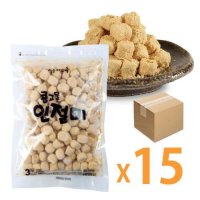 로뎀푸드 콩고물 인절미 다이스 빙수떡 팥빙수재료 냉동 콩가루 토핑 400g x 15봉