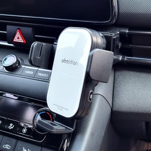 옵시디언 아반떼 CN7 듀얼코일 핸드폰 고속 무선충전 거치대 CT-W16E+CT-HCH00