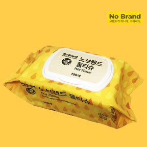 노브랜드 캡형 물티슈 100매 x 8개