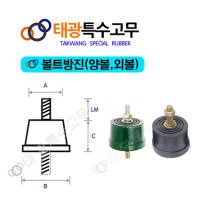 태광 볼트방진고무 한쪽볼트30(3EA) 조절좌 조정발 의자 다리 높이조절발