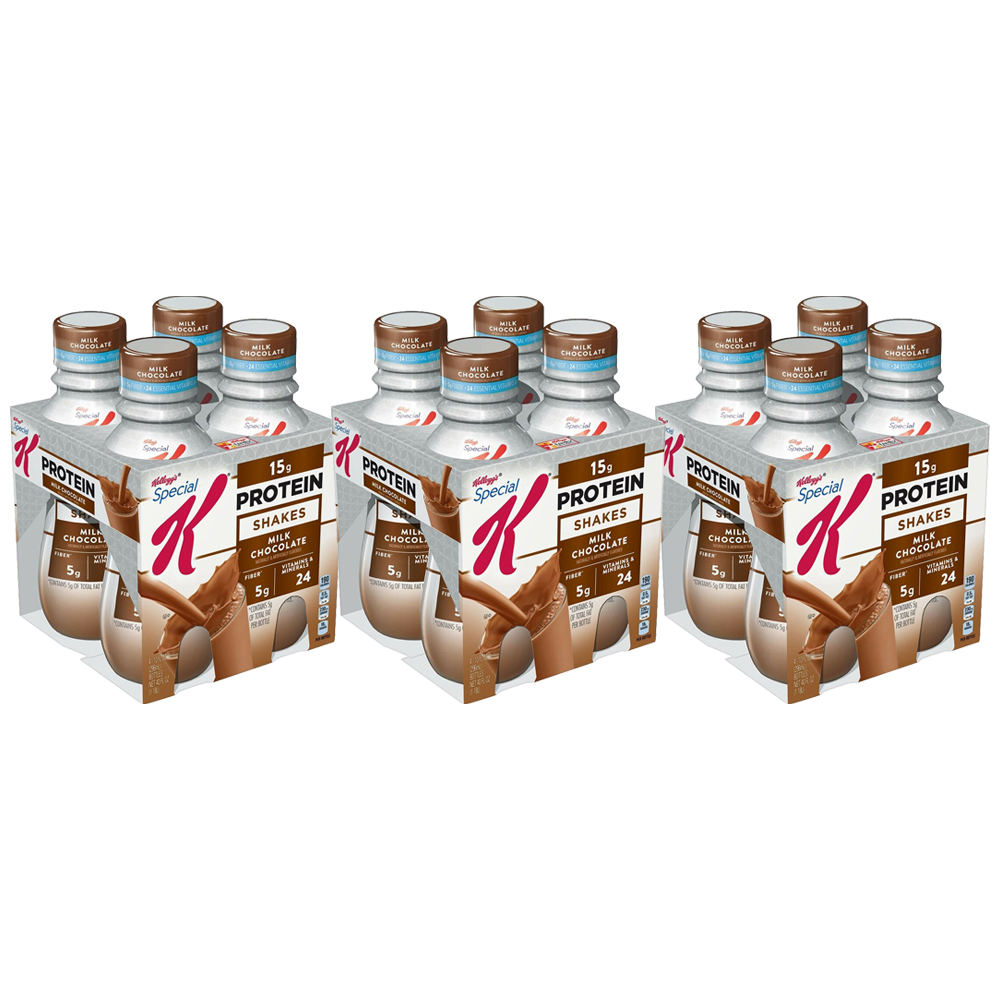 켈로그 스페셜K 밀크초콜릿 <b>프로틴쉐이크</b> 296ml 12팩
