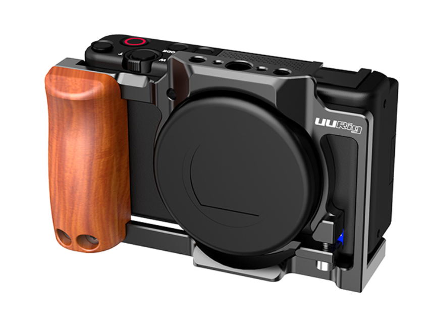 소니 카메라 UURig sony ZV-1 나무 핸드 그립 호환