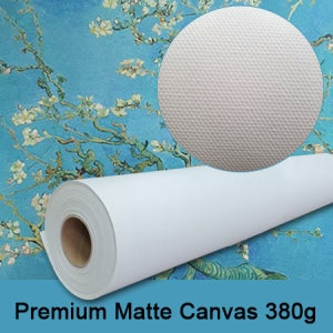 롤지 44인치 18m 프리미엄 무광 매트 캔버스 380g 캔버스천 포스터용지 작품전출력