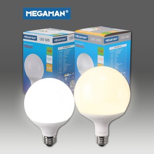 메가맨 볼 G95 LED 12W 주광색 주백색 전구색 KS 에너지효울 1등급램프