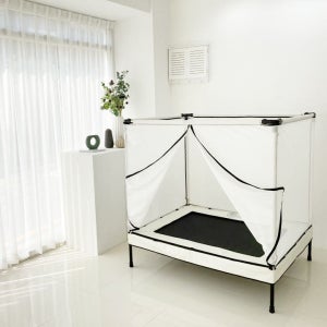 유고 안전망 와이드 유아 아기 트램폴린 변신 플레이 하우스 2인용 국내생산 대형트램폴린제작가능