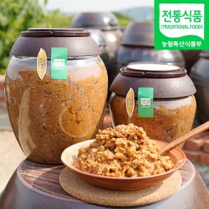 감로이슬 무방부제 명인 국산 전통 맛있는 재래식 시골 집 된장