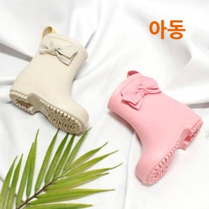 리본 유아 아동 어린이 키즈 장화 레인부츠 국내생산 (130-230mm)