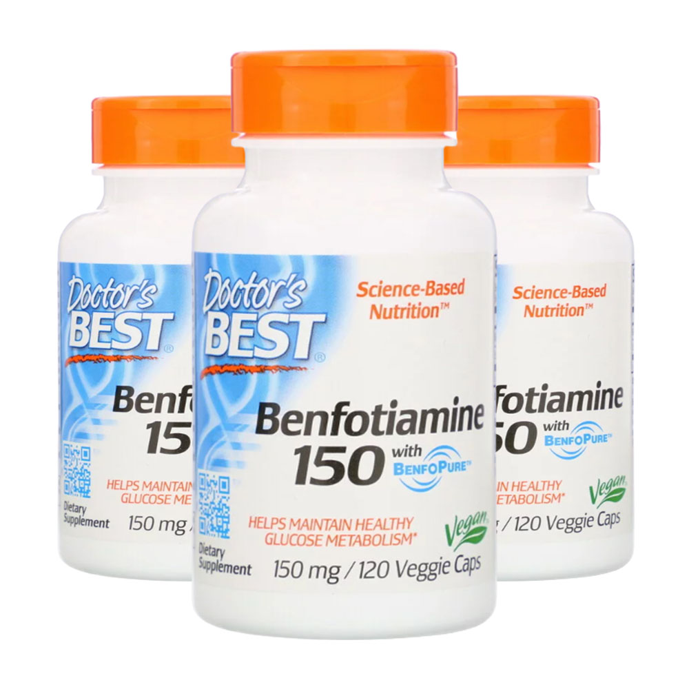 닥터스베스트 Benfotiamine <b>벤포티아민 150mg</b> 120베지캡슐 3개