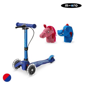 마이크로킥보드 미니 핸드 디럭스 LED + 스쿠터 인형 (말,공룡) 세트