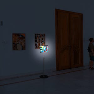 SHEEPZ 쉽지 A4 내장형 스탠드 LED 라이트패널 쉽지 입간판 메뉴판 업소용 광고판