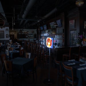 SHEEPZ 쉽지 A4 슬림형 스탠드 LED 라이트패널 쉽지 입간판 메뉴판 업소용 광고판