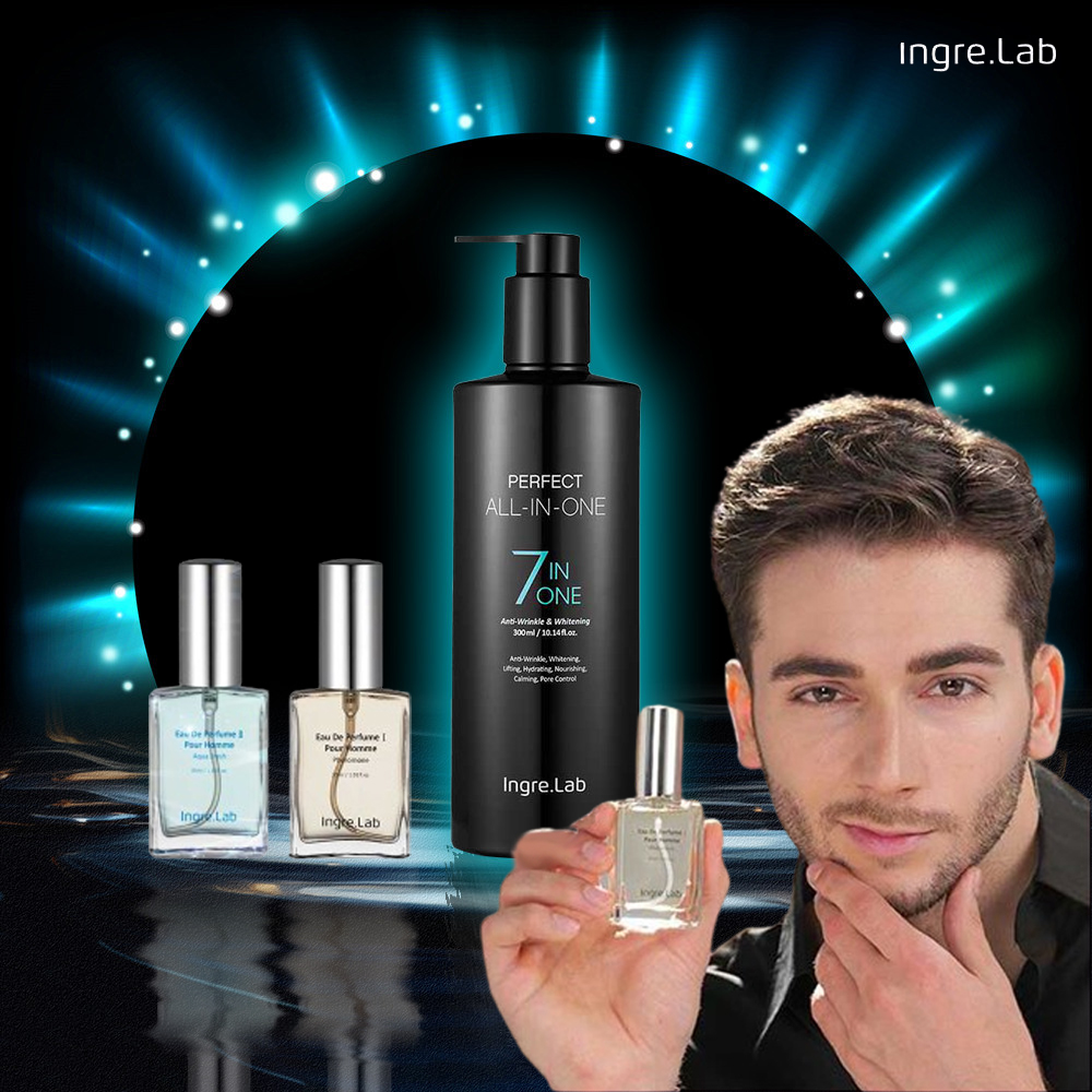 인그리랩 퍼펙트올인원 4종 중년 남성 화장품 로션 스킨 에센스 향수 퍼팩트 건성 인그리랩올인원