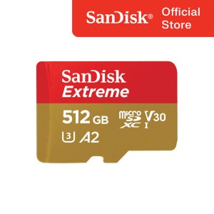SOI 샌디스크 익스트림 마이크로SD카드 512GB/ 액션캠 드론 전용 4K영상 CLASS10 V30 SANDISK EXTREME MICRO SDXC CARD