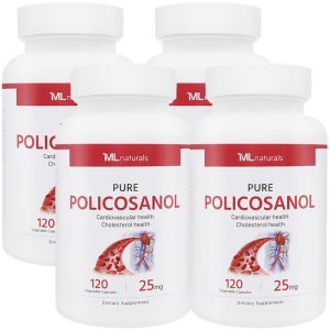 [미국배송] 마이라이프 내추럴스 폴리코사놀 25 mg 120캡슐, 4개