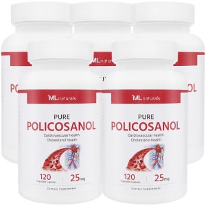 [미국배송] 마이라이프 내추럴스 폴리코사놀 25 mg 120캡슐, 5개