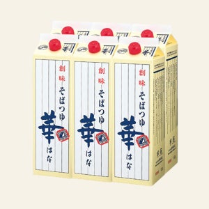 소바쯔유 하나 1.8L x 6팩 -우동 국물 모밀 소바 냉모밀 조림 메밀 소스 잔치국수