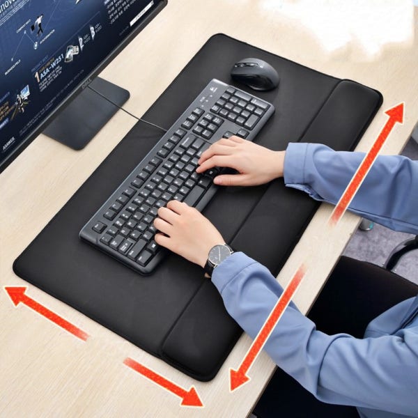 손목보호 마우스패드 게이밍 장패드 장마우스패드 손목쿠션 키보드패드 대형 70cm