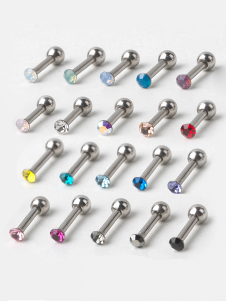 써지컬피어싱 심플 미니 큐빅 볼 피어싱 2.5mm 40종