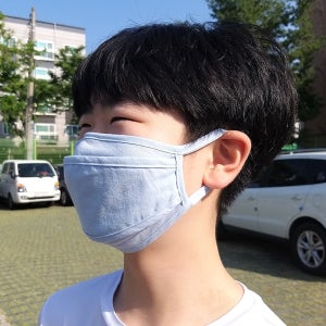 린넨 천 순면 여름용 시원한 입체 빨아쓰는 면 마스크