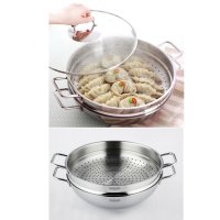 쿡에버 스테인레스 버라이어티 웍 32cm Cookever Stainless Steel Variety Wok 바디 - 32x8.5cm 코스트코