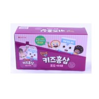 CP 롯데칠성 브레드이발소 키즈홍삼 포도야채 100ML(10입)