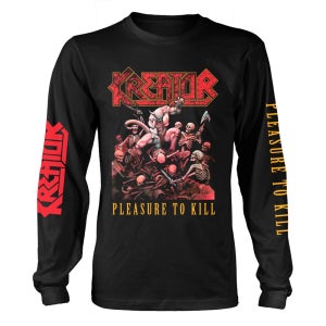 공식 KREATOR 크리에이터 Pleasure To Kill 긴팔 티셔츠
