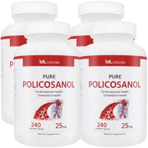 [미국배송] 마이라이프 내추럴스 폴리코사놀 25 mg 240캡슐, 4개