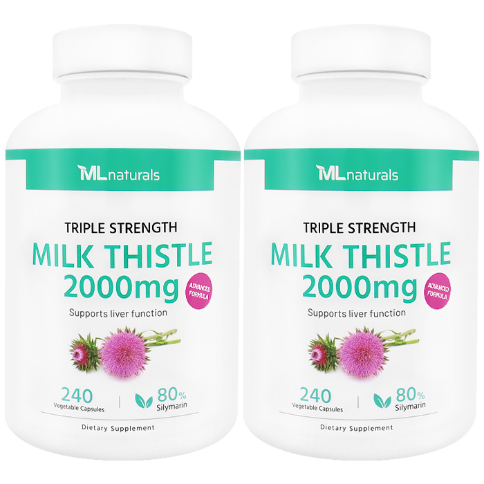 마이라이프내추럴스 밀크씨슬 2000mg 알약 240캡슐, 2개