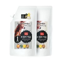 검은머리파뿌리 오징어먹물 컬러크림 1,2제 500ml 새치 염색약 대용량 저자극 커버