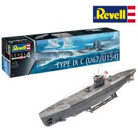 Revell 1/72 U-boat 유보트 IX C형 U67/U154 독일 잠수함 프라모델 레벨 5166