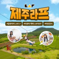 제주 라프 라플라이&족욕 / 제주도 여행 액티비티 이색체험 관광지 짚라인