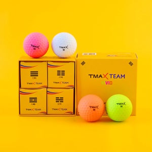 티맥스 무광 비비드 컬러볼 4개 세트 골프공 화이트 / 핑크 / 옐로우 / 오렌지