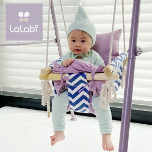 (특가) 라라비 도어형 아기그네 + 쿠션 세트 실내 유아